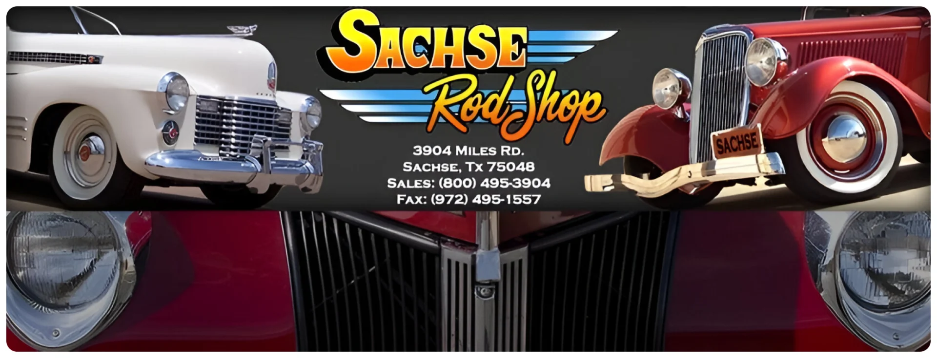 Sachse Rod Shop: Classic car sales.