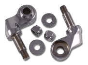 Metal hardware components and washers arrangement.