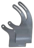 Metal shift forks for automotive transmission use.